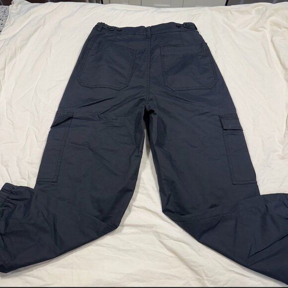 Madewell Cargo Jogger Utility Pants Size 26 with Adjustable Waist, dark navy - Picture 6 of 6